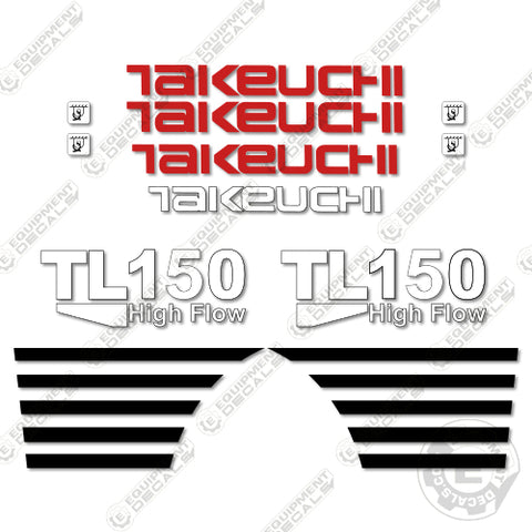 Fits Takeuchi TL150 Skid Steer Loader Equipment Decal