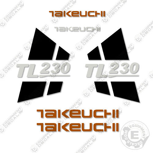 Fits Takeuchi TL230 Skid Steer Loader Equipment Decals