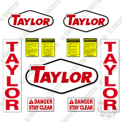 Fits Taylor Generic Logo Decal Kit Forklift