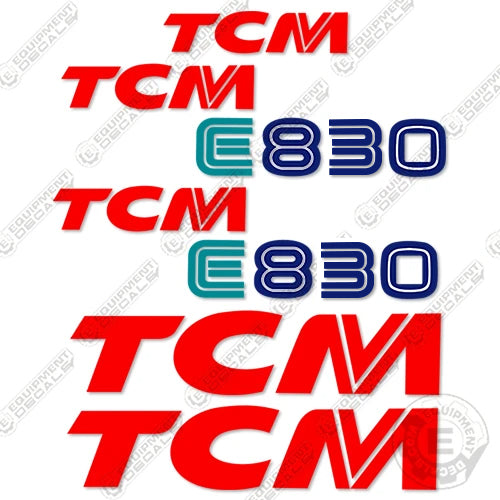 Fits TCM E830 Decal Kit Wheel Loader