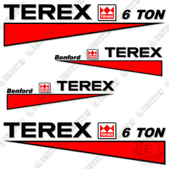 Fits Terex 6 Ton Decal Kit Site Dumper