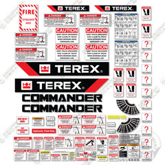 Fits Terex C6060 Commander Decal Kit Digger Derrick
