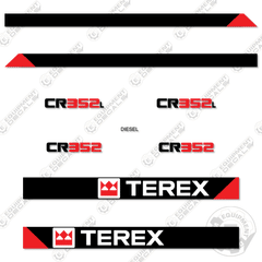 Fits Terex CR352 / CR352L Decal Kit Paver