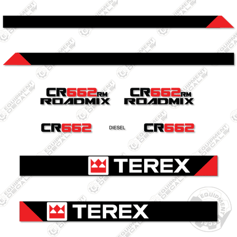 Fits Terex CR662/ CR662RX Decal Kit Paver