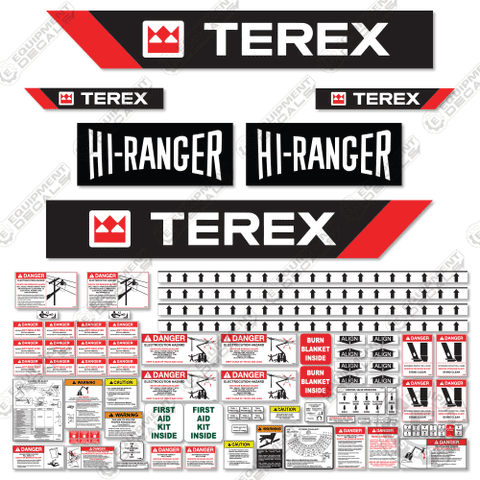 Fits Terex Hi-Ranger 5TC-55 Decal Kit