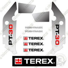 Fits Terex PT-30 Decal Kit Skid Steer Loader