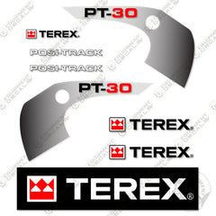 Fits Terex PT-30 Decal Kit Skid Steer Loader