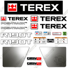 Fits Terex R190T Decal Kit Skid Steer (Gen 2)