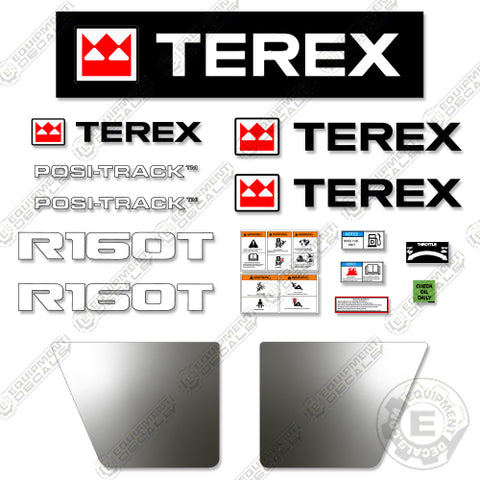 Fits Terex R160T Decal Kit Skid Steer Loader