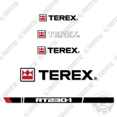 Fits Terex RT230-1 Decal Kit Crane Truck