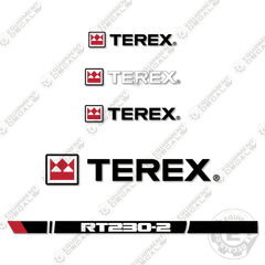Fits Terex RT230-2 Decal Kit Crane Truck