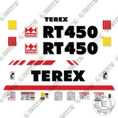 Fits Terex RT450 Decal Kit Crane