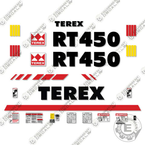 Fits Terex RT450 Decal Kit Crane