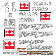 Fits Terex SS-842 Turbo Decal Kit Telehandler - SharpShooter