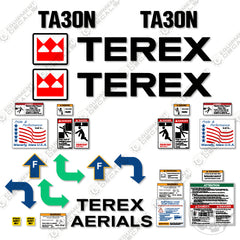 Fits Terex TA30N Decal Kit Man Lift