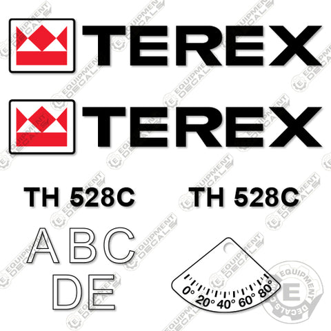 Fits Terex TH528C Decal Kit Telehandler