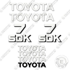 Fits Toyota Skid Steer SDK-7 Decal Kit