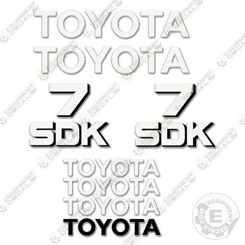 Fits Toyota Skid Steer SDK-7 Decal Kit