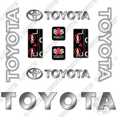 Fits Toyota 7FGU20 Decal Kit Forklift