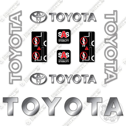 Fits Toyota 8FGU25 Decal Kit Forklift