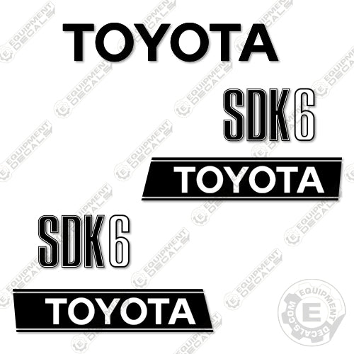 Fits Toyota Skid Steer SDK-6 Decal Kit