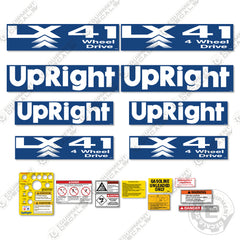 Fits Upright LX41 Decal Kit Scissor Lift
