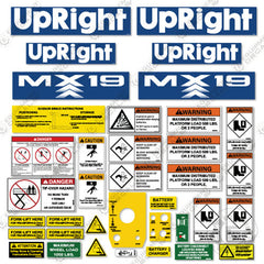 Fits Upright MX19 Decal Kit Scissor Lift