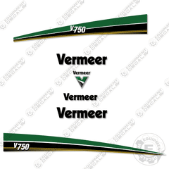 Fits Vermeer V750 Decal Kit Vacuum Excavator