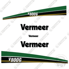 Fits Vermeer V800G Decal Kit Vacuum Excavator