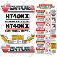 Fits Venturo HT40KX Decal Kit for Crane Truck