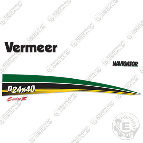 Fits Vermeer D 24 X 40 Series 2 Navigator Decal Kit