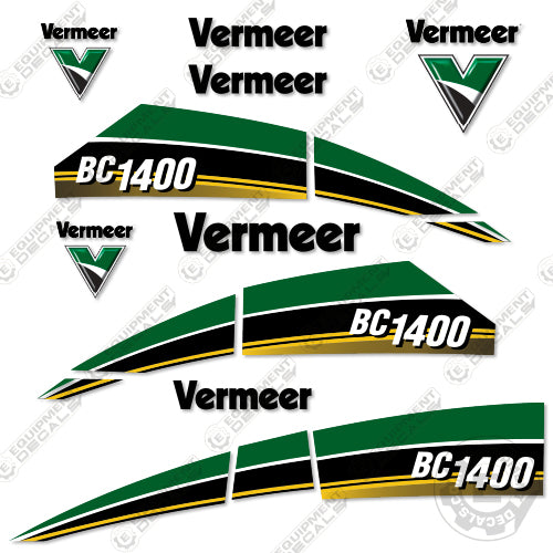 thumbnail interactive-video image 1 of Vermeer BC1800A Wood Chipper Decal Kit – Aftermarket Replacement Graphics 1 of 6