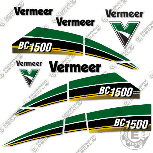 Fits Vermeer BC1500 Decal Kit Wood Chipper