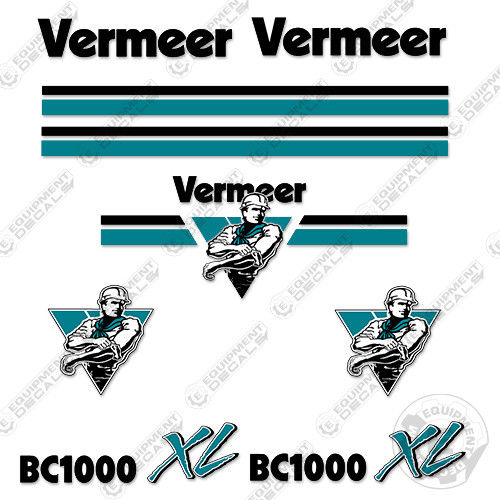 Fits Vermeer BC 1000 XL Wood Chipper Decal Kit