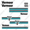 Image of Vermeer BC 1250 Decal Kit Brush Chipper - Aftermarket Kit