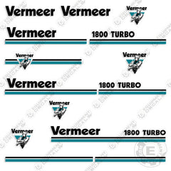 Fits Vermeer 1800 Turbo Chipper Decal Kit