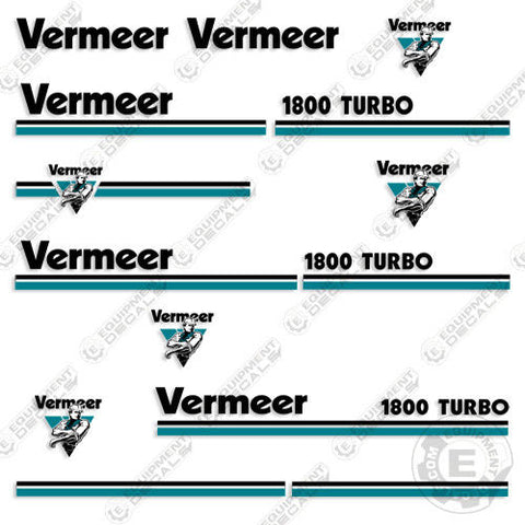 Fits Vermeer 1800 Turbo Chipper Decal Kit