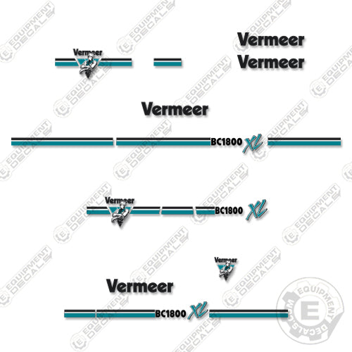Fits Vermeer BC1800 XL Chipper Decal Kit