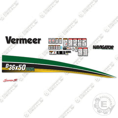 Fits Vermeer D36x50DR Decal Kit Directional Drill