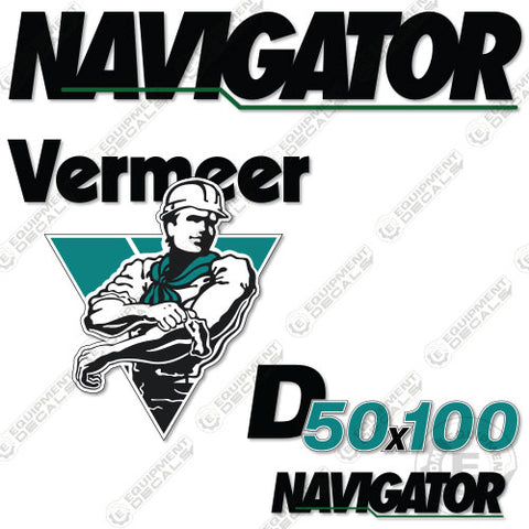 Fits Vermeer D 50 X 100 Navigator Decal Kit Directional Drill