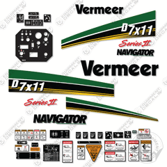 Fits Vermeer D 7x11 Decal Kit Horizontal Directional Drill