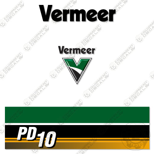 Fits Vermeer PD10 Decal Kit Pile Driver