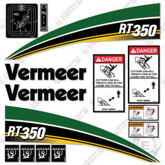 Fits Vermeer RT 350 Trencher Decal Kit