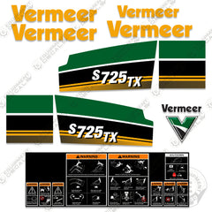 Fits Vermeer S725TX Decal Kit Mini Skid Steer