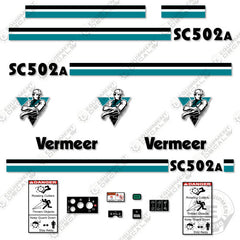 Fits Vermeer SC502A Decal Kit Stump Grinder