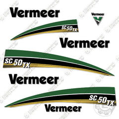 Fits Vermeer SC50TX Stump Grinder Decal Kit