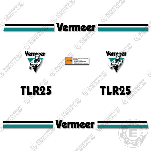 Fits Vermeer TLR 25 Trailer Decal Kit