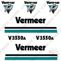 Fits Vermeer V3550A Decal Kit Trencher