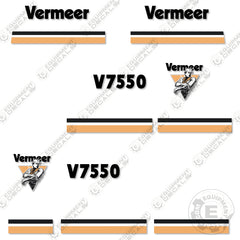 Fits Vermeer V7550 Decal Kit Trencher (TAN)Fits