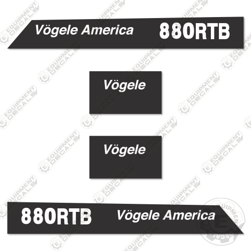 Fits Vogele Vision 880RTB Decal Kit Asphalt Paver
